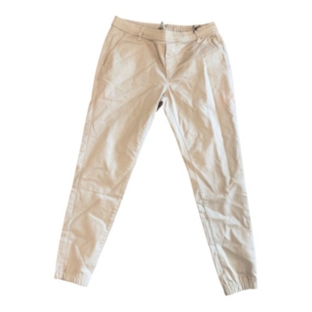 Caliville Mens Jogger Pant Deeper Stone Khaki Elastic Waist ST-6065DSL Large NWT